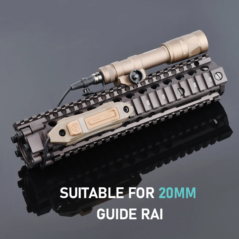 WADSN-linterna de explorador M600W, interruptor de cinta de doble función aumentada táctica para riel Picatinny de 20mm, accesorios Airsoft AR15 - imagen 3