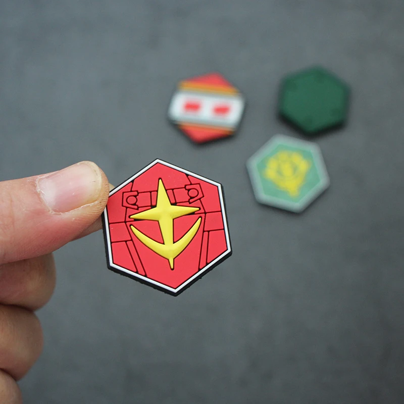 Mini parches hexagonales de PVC 3D, insignia de Gunda EFSF, brazalete de incienso de salsa, insignia táctica para ropa, mochila, decoración DIY - imagen 4