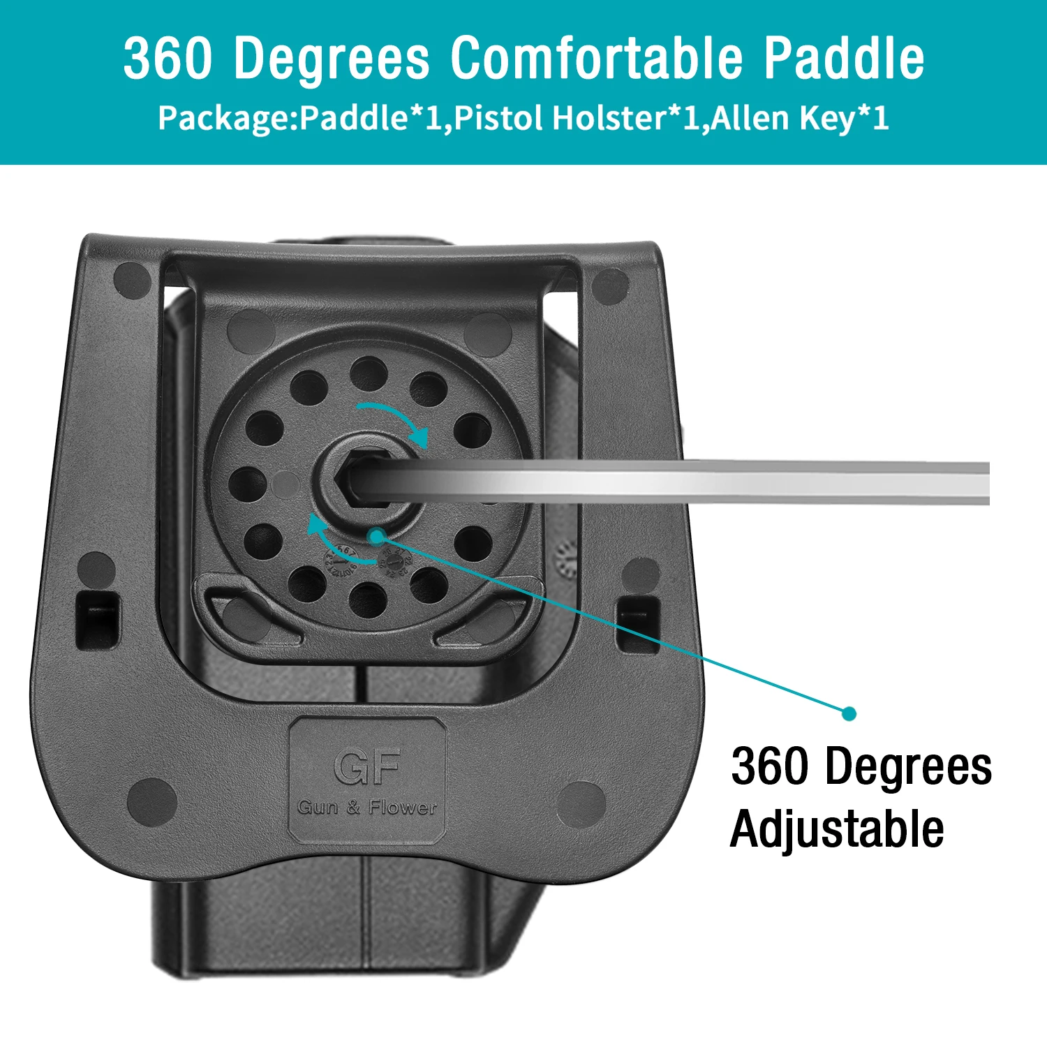 Sólo compatible con funda Taurus G3, funda de polímero OWB para sistema de liberación de dedo índice Taurus G3/canto ajustable, bolsos de mano derecha - imagen 4