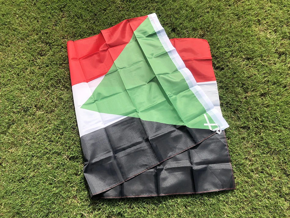 Bandera nacional Sudán doble cara de poliéster para exterior - imagen 4