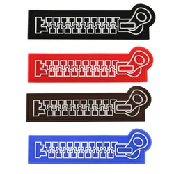 Cremallera de PVC (tamaño: 3,4x12cm), parche bordado, insignia de gancho, parche lindo, tela, ropa, zapatos, bolsa, decoración DIY