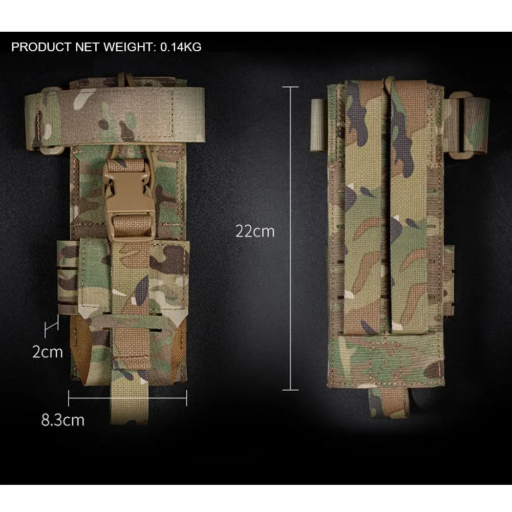 Bolsa táctica de Radio Molle, PRC-152/163, soporte de Radio, walkie-talkie, equipo de chaleco de caza militar al aire libre - imagen 2