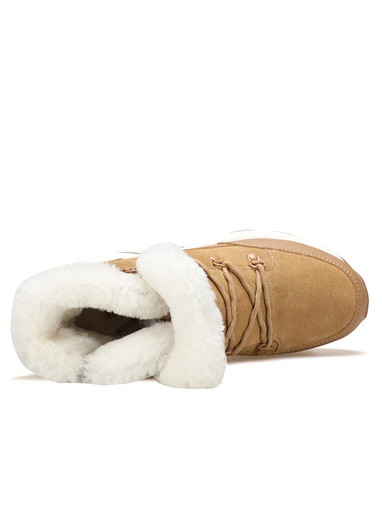 Botas de nieve HUMTTO, zapatos de senderismo para mujer, botas tácticas de escalada impermeables, deportes al aire libre, caza, senderismo, zapatillas de trekking informales - imagen 5