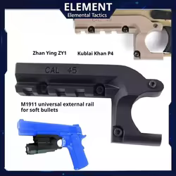 Adaptador de linterna láser de pistola de montaje bajo carril Tatical de 20mm para Beretta M9