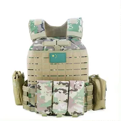 Chaleco táctico MOLLE sin mangas de combate para entrenamiento outdoor