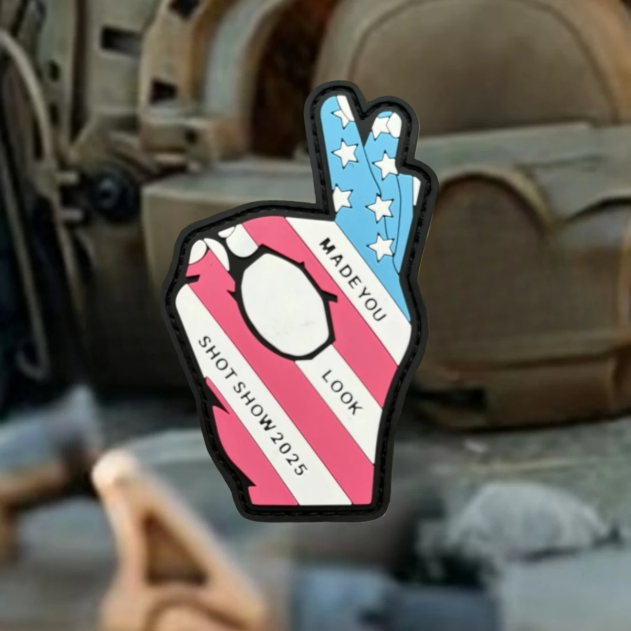 Hecho que te parece divertido insignia de moral parches de PVC para ropa brazalete militar táctico gancho y bucle mochila accesorios pegatinas - imagen 3