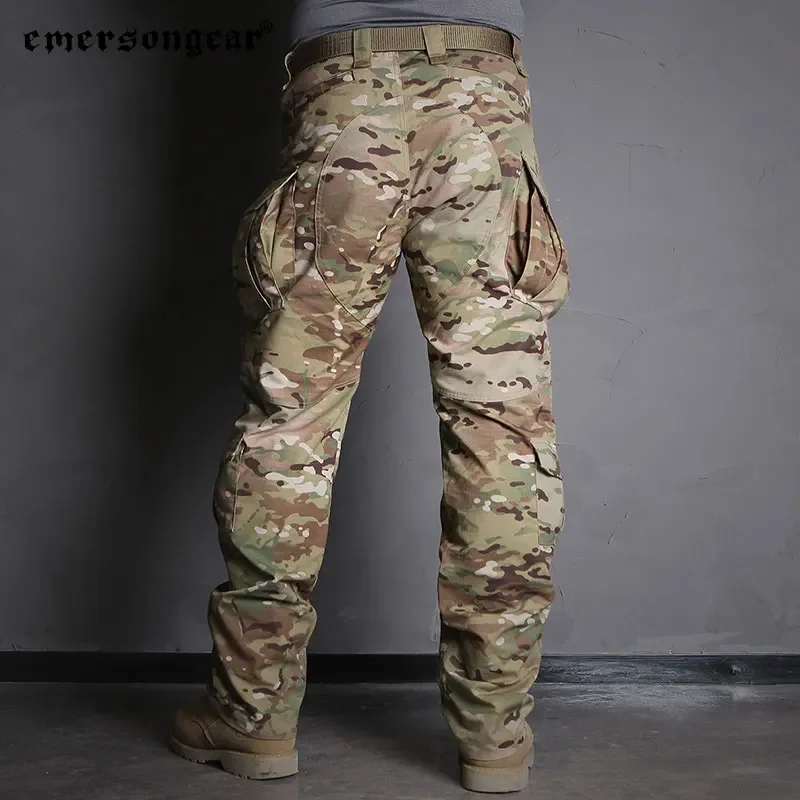 Emersongear pantalones de campo tácticos Camo para hombre pantalones de carga de servicio al aire libre Airsoft caza senderismo combate camuflaje Camping EM9317 - imagen 5