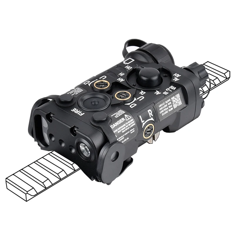 L3-NGAL aluminio de próxima generación puntería IR láser estroboscópico LED luz blanca caza Airsoft arma linterna ajuste 20mm picatinny Rail - imagen 5