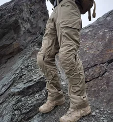 Pantalones tácticos militares impermeables transpirables con rodilleras