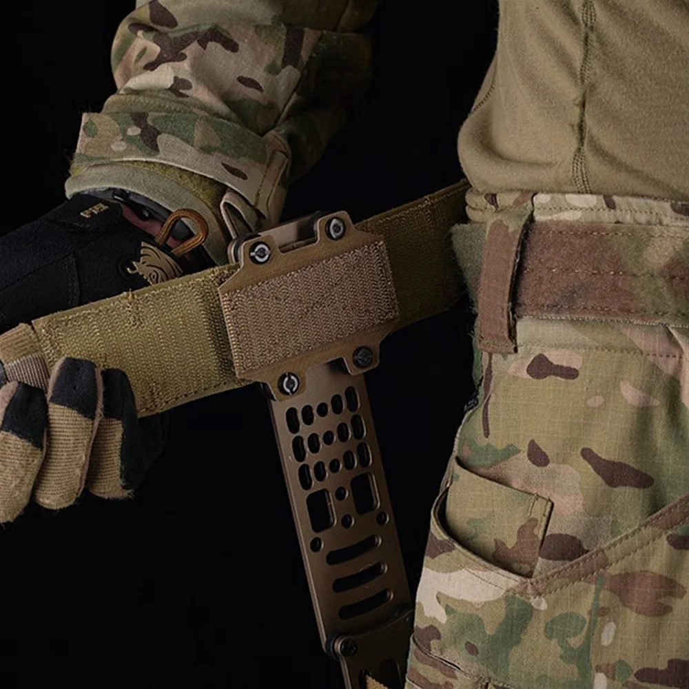 Adaptador de funda Modular de puente de gancho táctico MHA, Panel trasero para Bison, accesorios de cinturón de dos piezas, equipo de caza, estilo Ferro - imagen 5