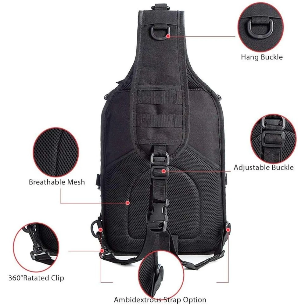 Rover bolso táctico bandolera EDC Molle mochila pecho asalto - imagen 4