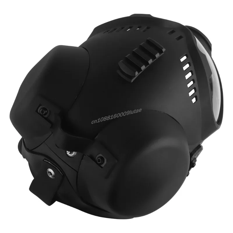 Casco táctico K9 para perros, equipo de protección para motocicleta para mascotas con gafas, casco para perros de patrulla, casco para perros pastor, equipo Airsoft para caza al aire libre - imagen 5