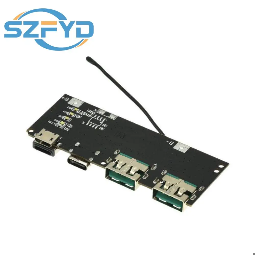 1-10 Uds 22,5 W banco de energía 5 puertos bidireccionales carga rápida módulo de energía móvil placa de circuito DIY Kit de placa base QC4 + PD3.0 - imagen 2