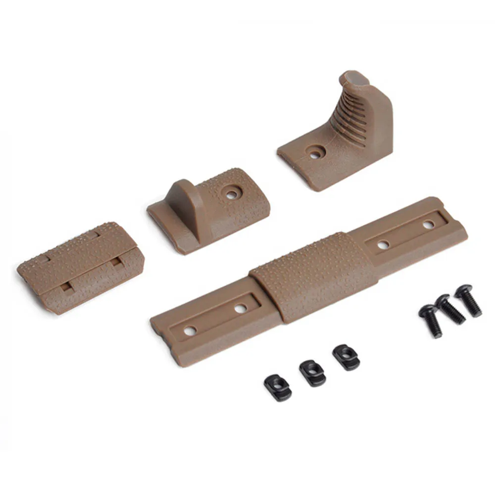 WADSN 4 uds/1 paquete Airsoft guardamanos cubierta de Panel de riel Kit de herramientas de mano para rieles MLok Syestem accesorios tácticos para Rifle de caza - imagen 5
