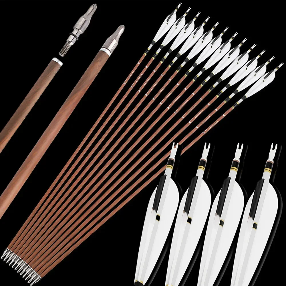 6/12 Uds tiro con arco flechas de carbono puro SP 340-600 31 "ID6.2mm eje tiro con arco arco compuesto recurvo caza tiro objetivo deportes - imagen 2