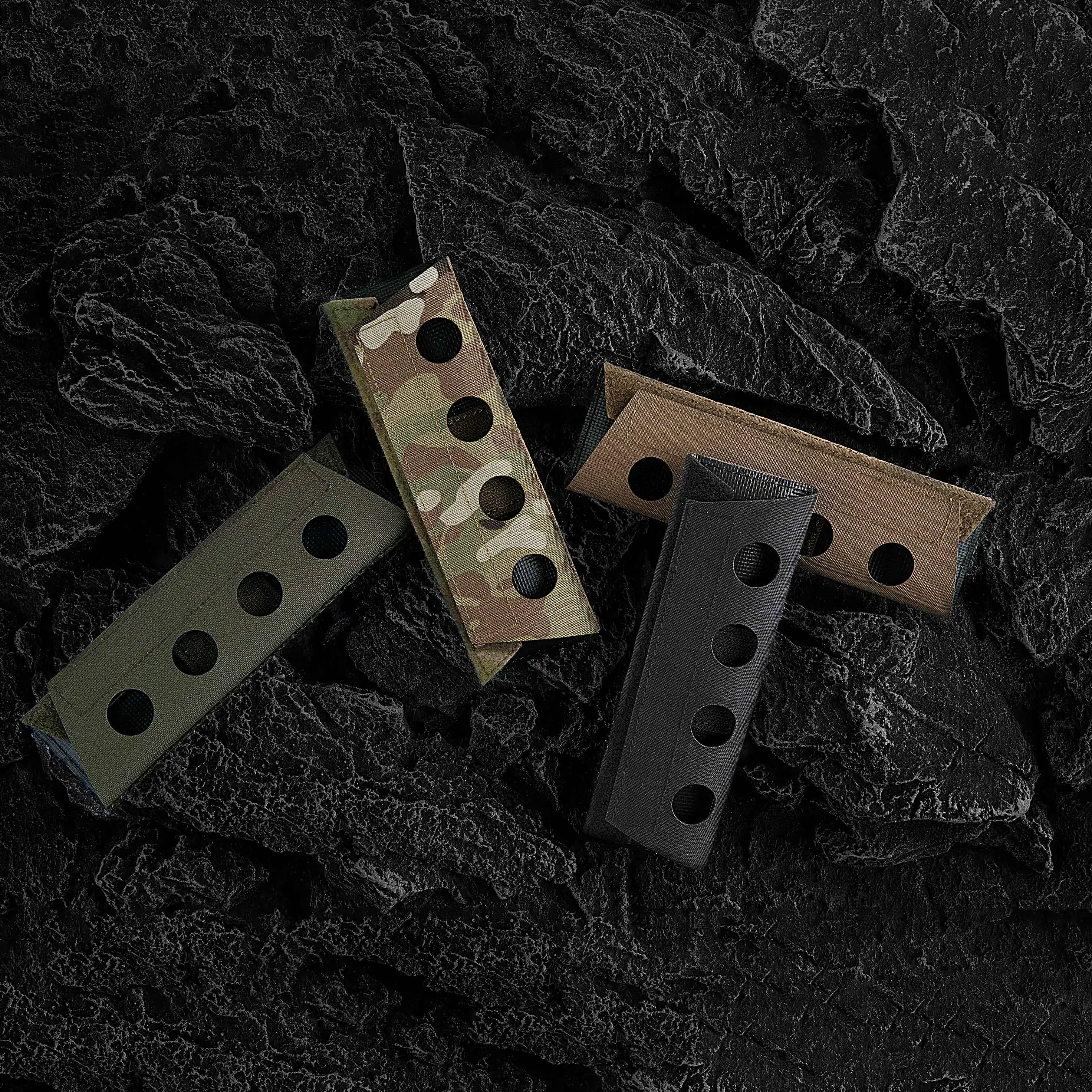 KRYDEX-hombreras acolchadas tácticas, cubierta de correa, corte láser con espuma y malla espaciadora para aparejo de pecho, chaleco, bolsa de eslinga, accesorios - imagen 3