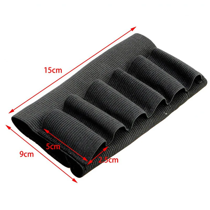 Nylon 6 + 2 pegatinas de carcasa bolsas tácticas al aire libre gancho y bucle respaldo tarjeta portadora MOLLE bolsa Simple negro - imagen 3