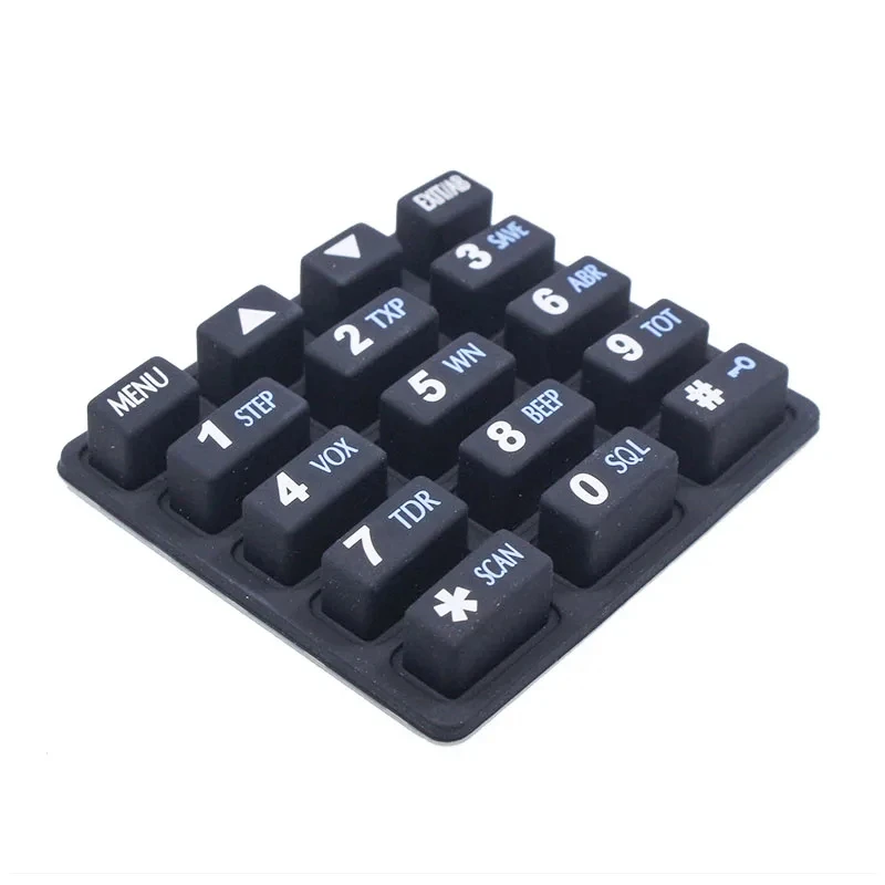 82 Teclado numérico de mantenimiento de teclado de Walkie Talkie de silicona para Baofeng UV-82, pieza de repuesto de teclado de Walkie Talkie UV-82HP - imagen 2