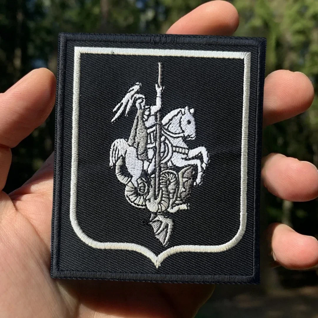 Parche victorioso de George, insignia de moral táctica, parches bordados de gancho y bucle para ropa, equipo militar, pegatina para casco - imagen 4