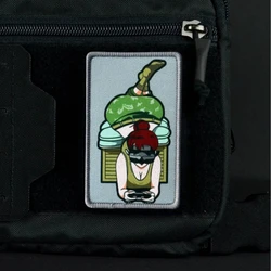Parche táctico anime Be Your Dog insignia moral con velcro para casco