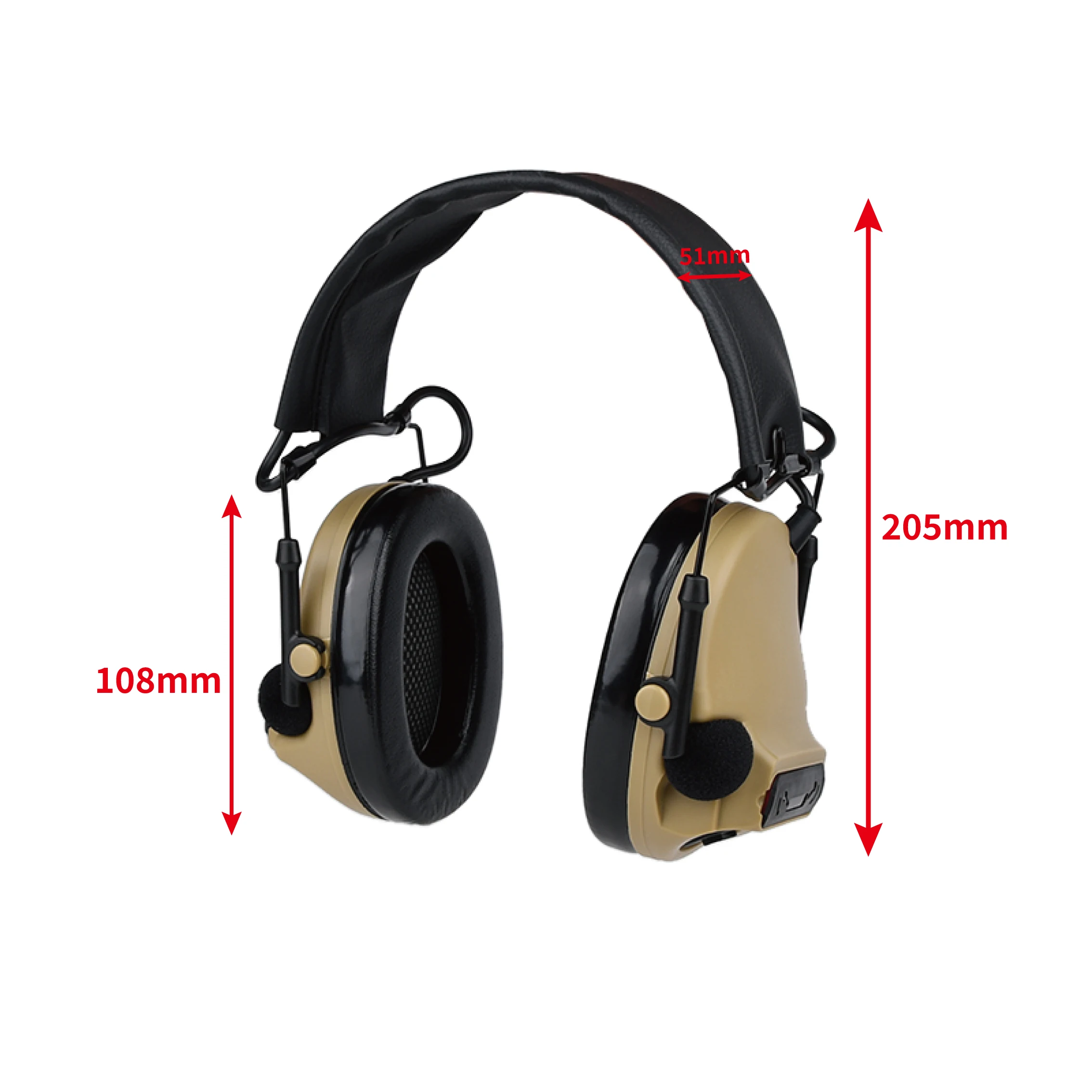 WADSN III Auriculares Tácticos con Cancelación Activa de Ruido - imagen 5