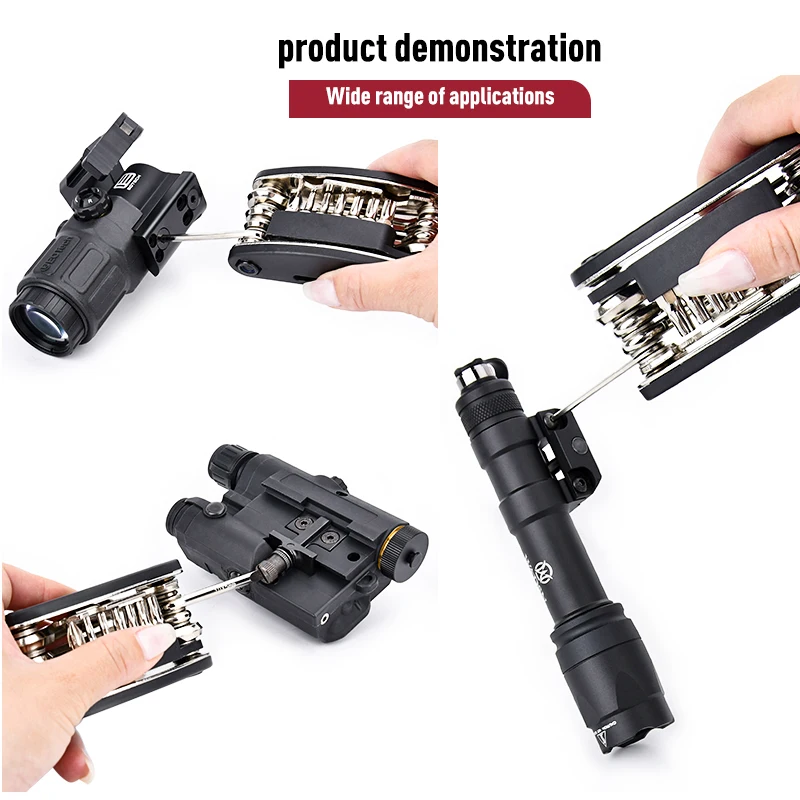 WADSN-Kit de herramientas de llave hexagonal multifuncional para linterna Surefire PEQ15 NGAL láser MAWL SF X300 M300 M600, accesorio de caza - imagen 2