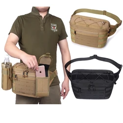 Riñonera táctica exterior MOLLE para senderismo y pesca resistente