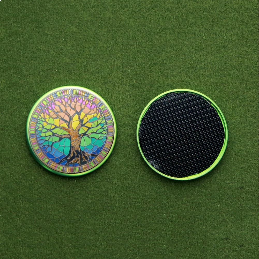 Parche de árbol de la vida de aleación de titanio, insignia de Metal colorida táctica, brazalete funcional para exteriores, bolsa de ropa decorativa con gancho - imagen 5