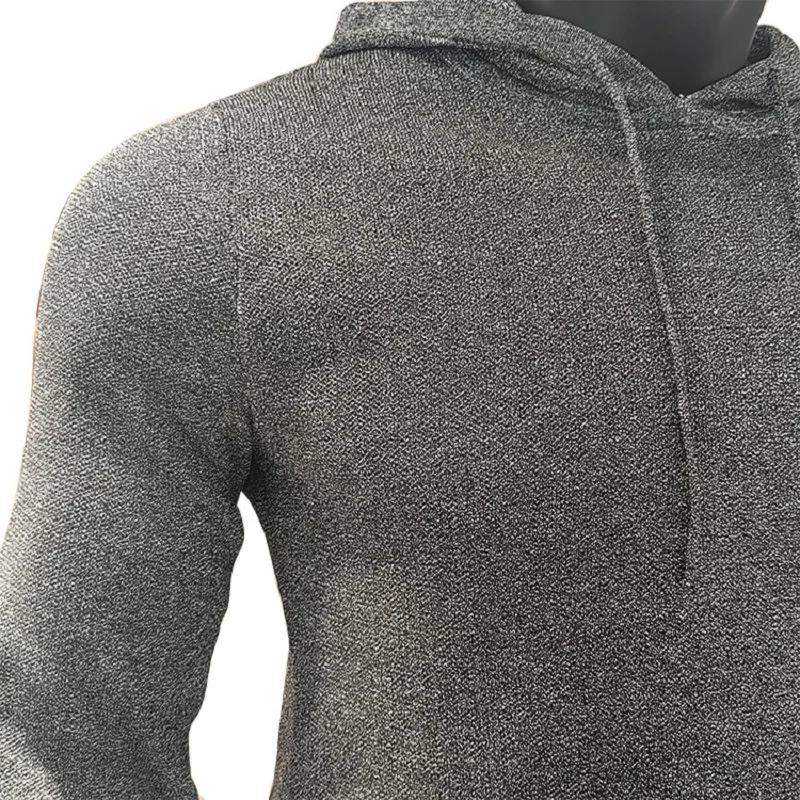 Chaqueta resistente a cortes de fibra de tungsteno con capucha duradera antideslizante y antidesgarro A9 con certificación estándar de EE. UU. para trabajo de seguridad al aire libre - imagen 4