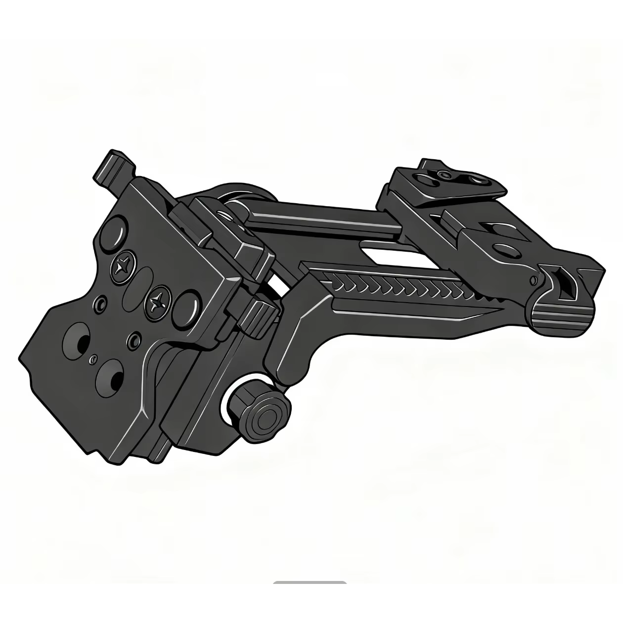 Montura deslizante aluminio anodizado para visión nocturna y casco