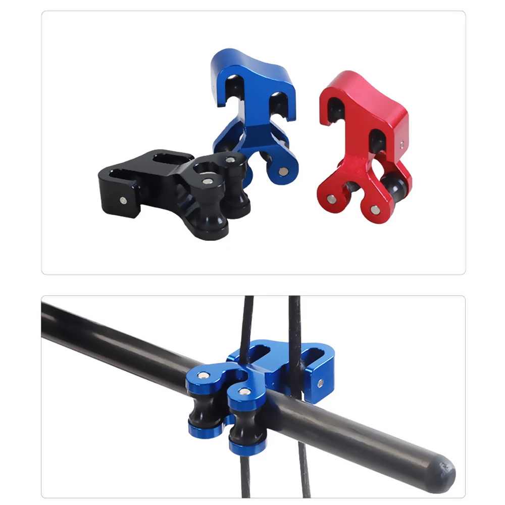 Deslizador de Cable de tiro con arco, divisor de arco compuesto de aleación de aluminio, rodillo de tiro con arco, separador deslizante de tiro con arco y caza - imagen 4
