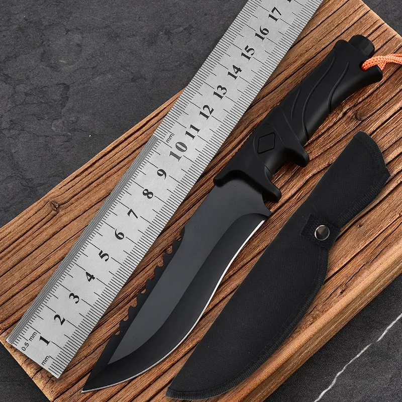 Cuchillo de supervivencia para pesca y acampada, acero duro - imagen 2