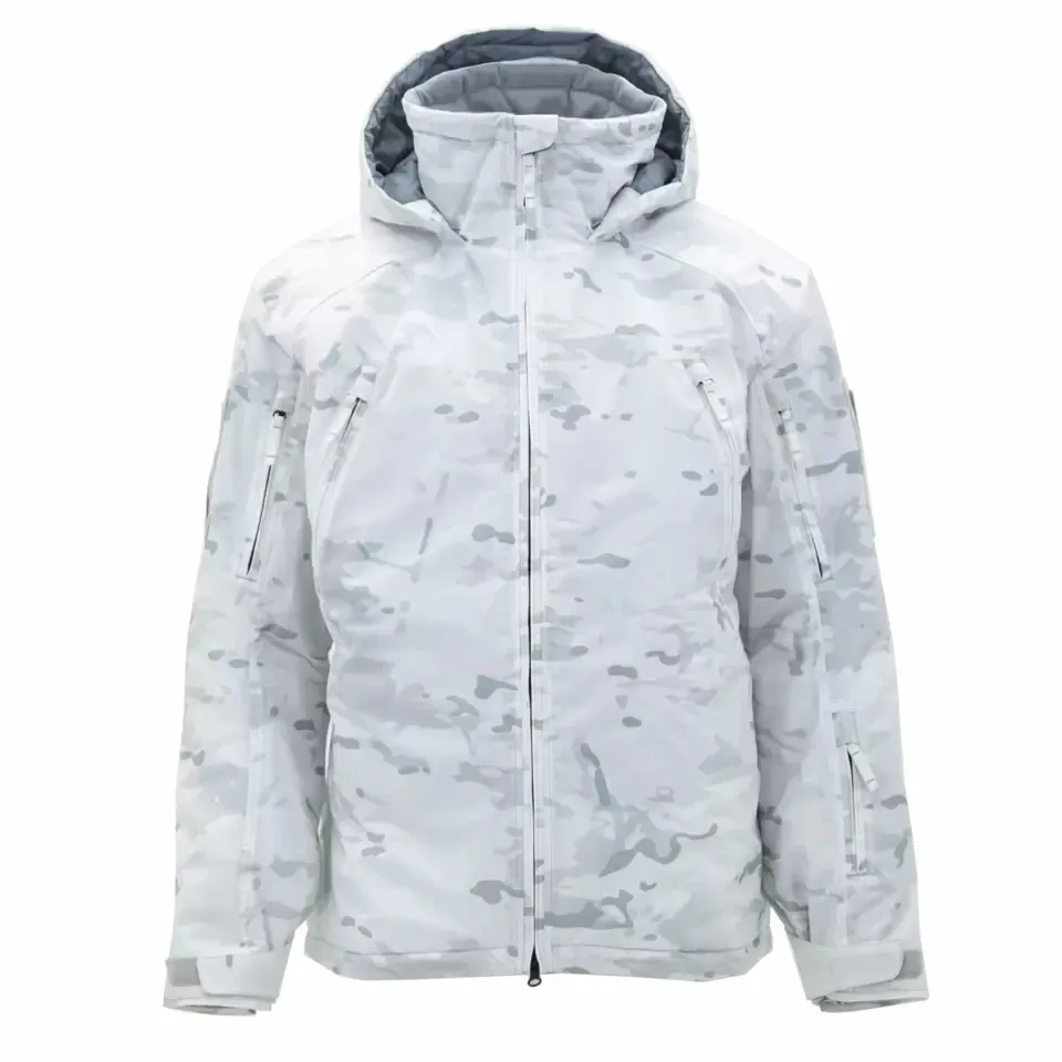 Chaqueta táctica de algodón camuflaje para nieve invierno engrosado a prueba de viento resistente a salpicaduras pantalones de abrigo resistentes para clima frío - imagen 3