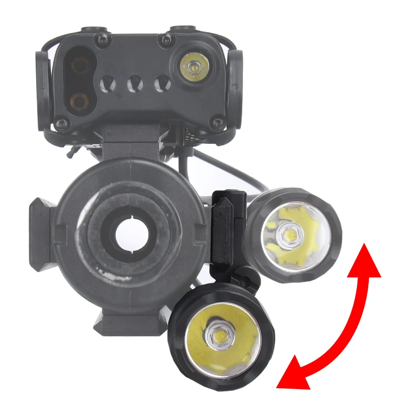 WADSN-indicador táctico NGAL rojo, verde y azul, luz de explorador de caza Surefir M340A M640C con interruptor de Control Dual AXON compatible con riel de 20MM - imagen 3