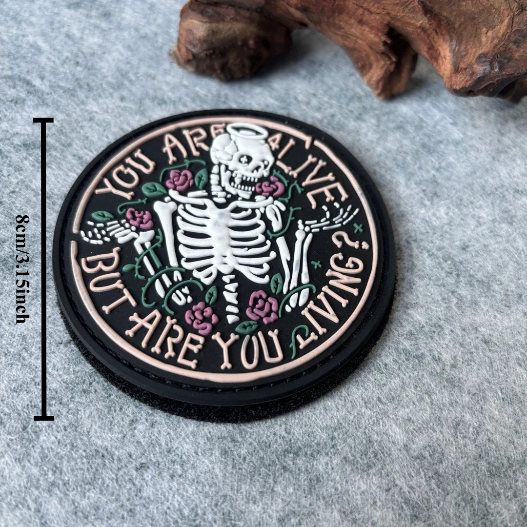 Parche táctico de PVC conmemorar el personal de emergencia de Moray, parches de gancho y bucle, brazalete, insignia de moral militar, pegatinas para mochila - imagen 3