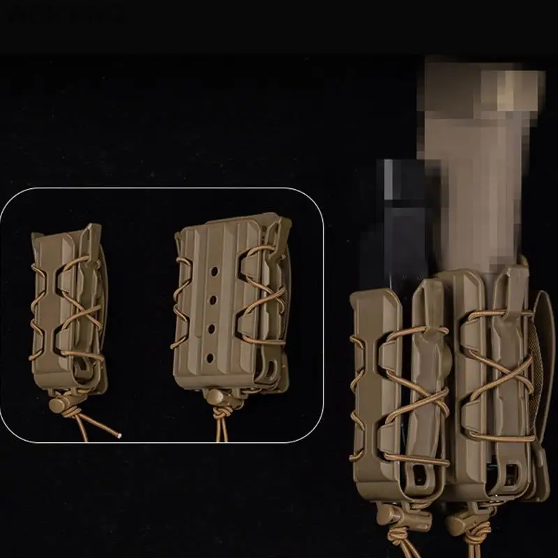 Bolsa táctica Molle para cargador, Funda Universal para Rifle, pistola, Magaizne, AR15, M4, AK, Glock 17, M9, 5,56, 7,62, 9mm - imagen 2