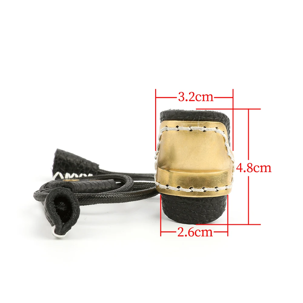Protector de dedo para tiro con arco, protección resistente al desgaste para los dedos, arco recurvo tradicional, flecha, accesorios de caza - imagen 2