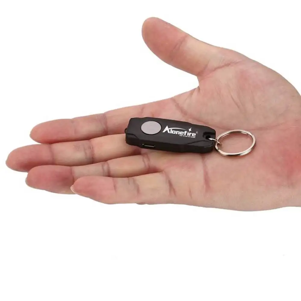 Mini llavero de luz LED, linterna fresca recargable por USB, lámpara de lectura para libros para estudiantes y niños, antorcha de emergencia, luz con cerradura para escaleras - imagen 3