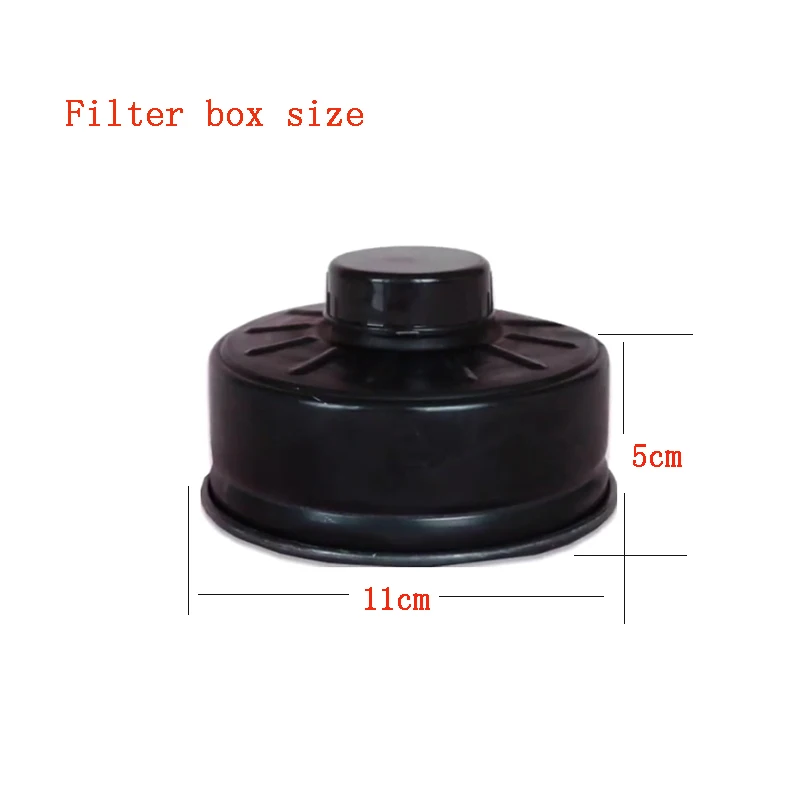 Máscara de gas para pulverización, máscara facial completa química y accesorio de filtro, respirador industrial Grimace tipo 87, desgaste de cabeza de goma - imagen 5