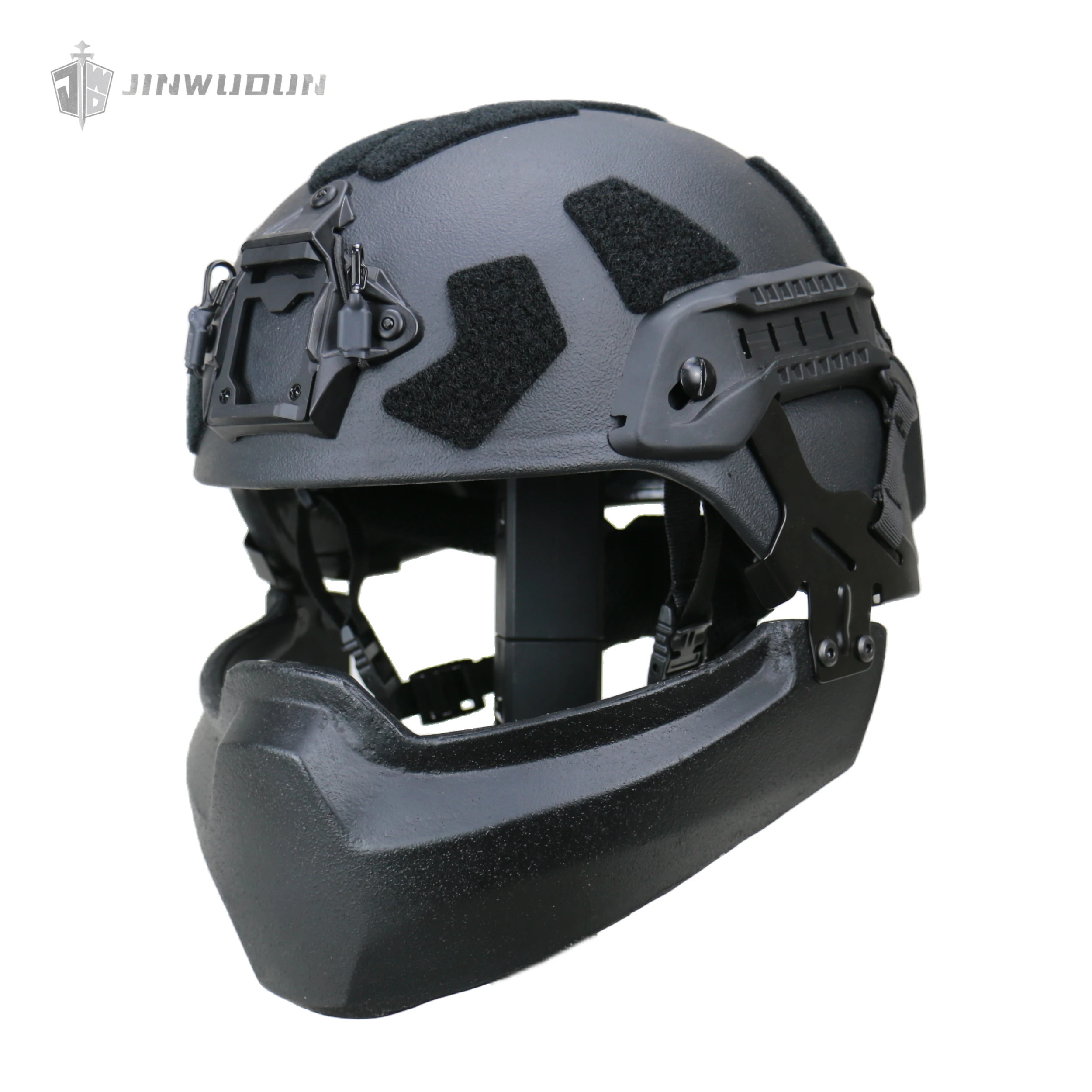 Casco MICH táctico con protector mandíbula balístico desmontable - imagen 5