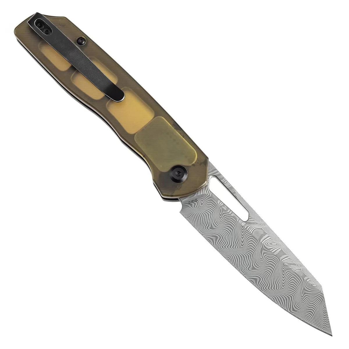 Tenable Shard cuchillo EDC plegable Damasco con mango G10 y aluminio - imagen 3
