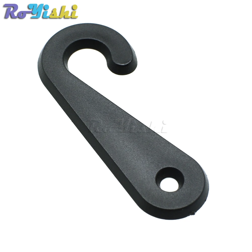 Colgador plástico del gancho del calcetín de 46.8*18.8m m para el embalaje de la calza del calcetín y que muestra el negro - imagen 3