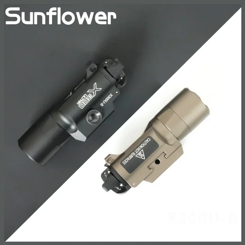 Linterna táctica para armas X300U-B X300U, Gloc G17 G18 G19, colgante de pistola, luz de explorador constante/momentaria, compatible con lámpara LED de riel de 20MM - imagen 2