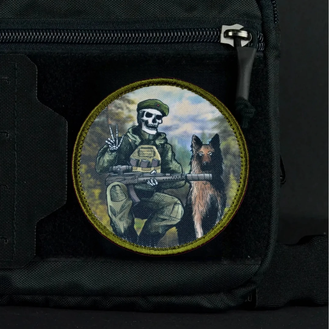 Parche táctico de "servicio de bordes", insignia de moral, brazalete militar de soldado y perro de patrulla, parches de bucle de gancho, pegatina impresa para mochila - imagen 4