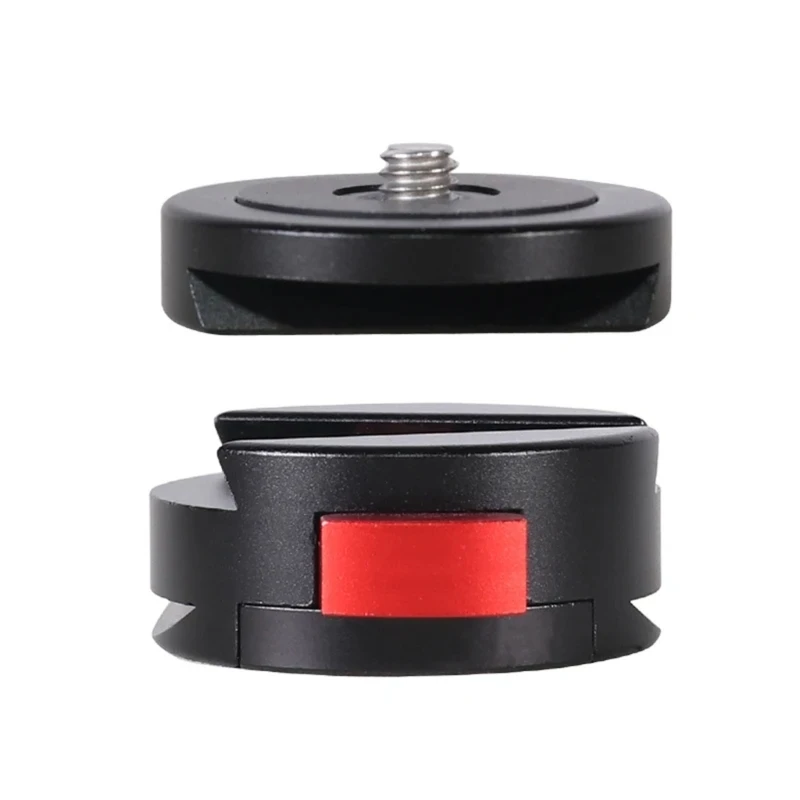 Base montaje en forma V liberación rápida, adaptador montaje diseño antideslizante, compatibilidad con trípodes - imagen 3