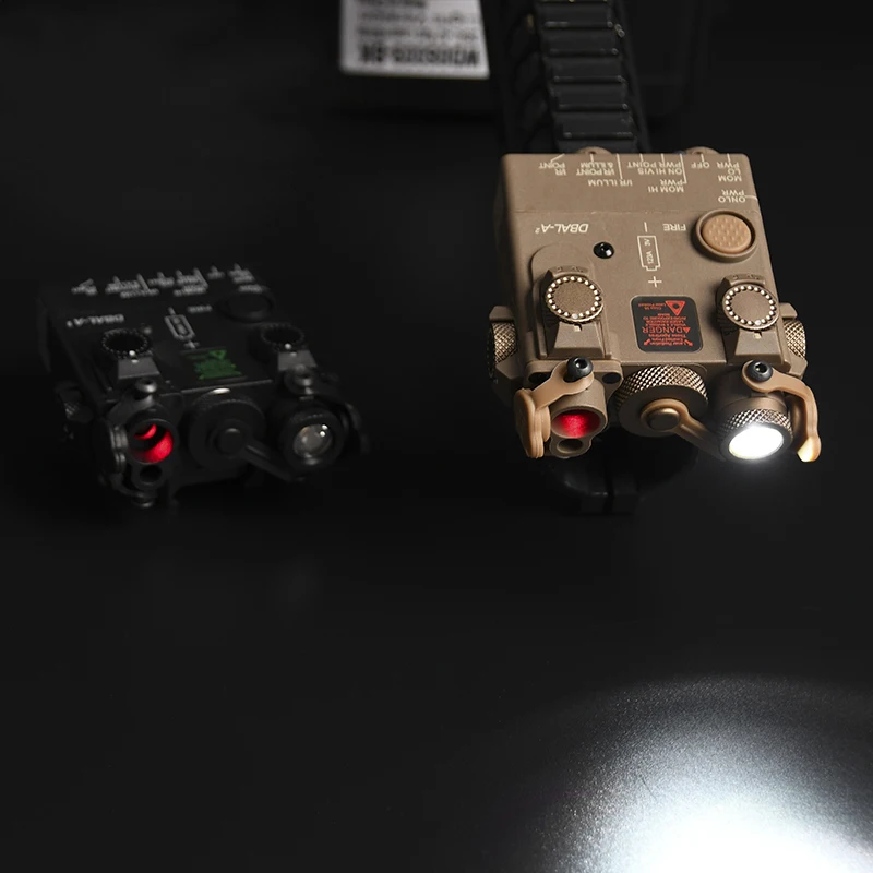 Tácticas PEQ NGAL OGL DBAL serie láser Nylon versión rojo verde azul indicador de puntería accesorios Airsoft linterna PEQ15 - imagen 4