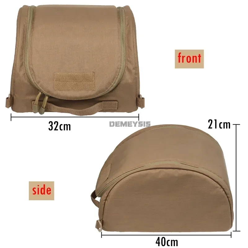 Bolsa de almacenamiento de casco rápido, bolsa de casco táctico portátil para caza y tiro, bolsa de almacenamiento multifuncional duradera - imagen 3