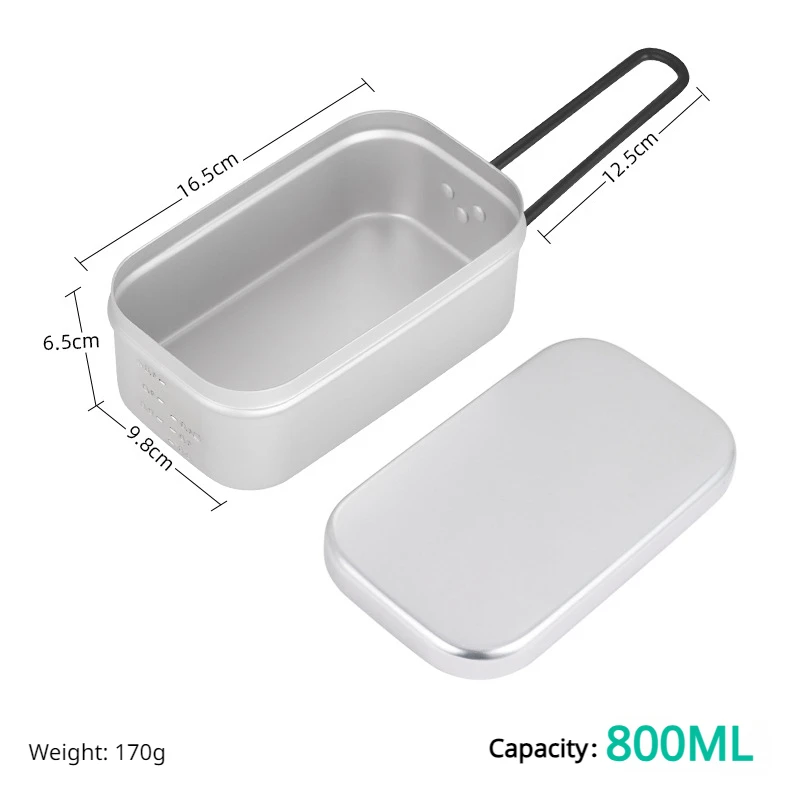 Mini hervidor de agua para exteriores, caja de agua sellada de aluminio ultraligera de 300ML, mochila portátil para acampar y senderismo, hervidor de agua hirviendo - imagen 5