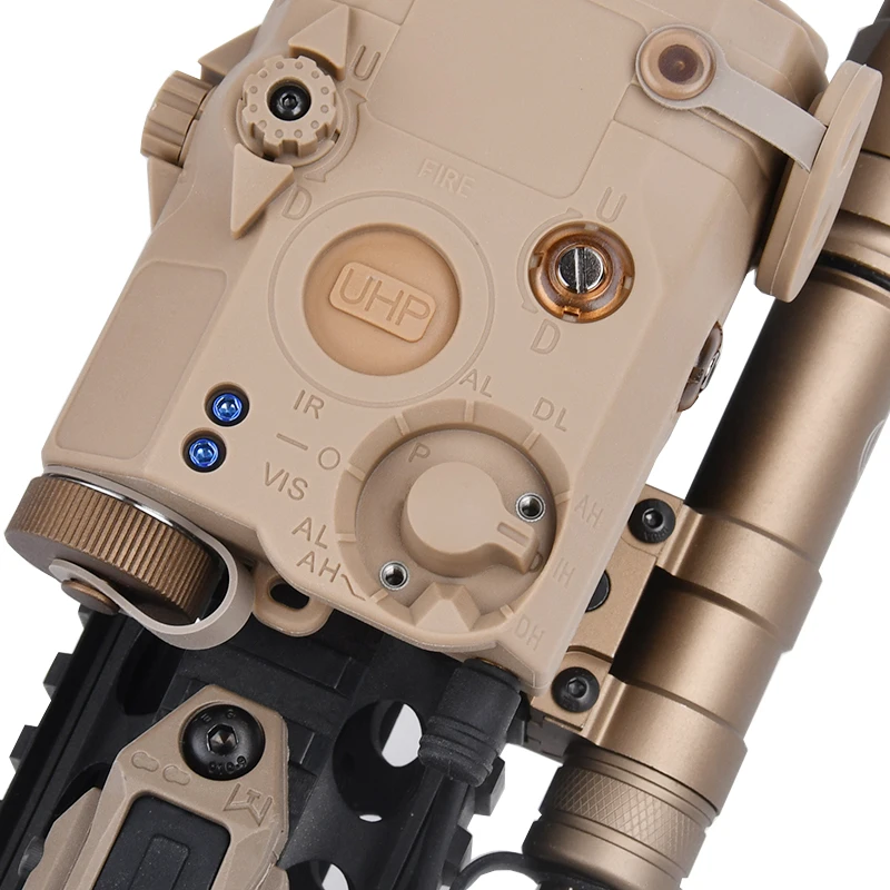 WADSN Airsoft PEQ 15 equipos rojo verde azul potente punto láser indicador IR Surefir M600 M600C linterna interruptor de Control Dual - imagen 3