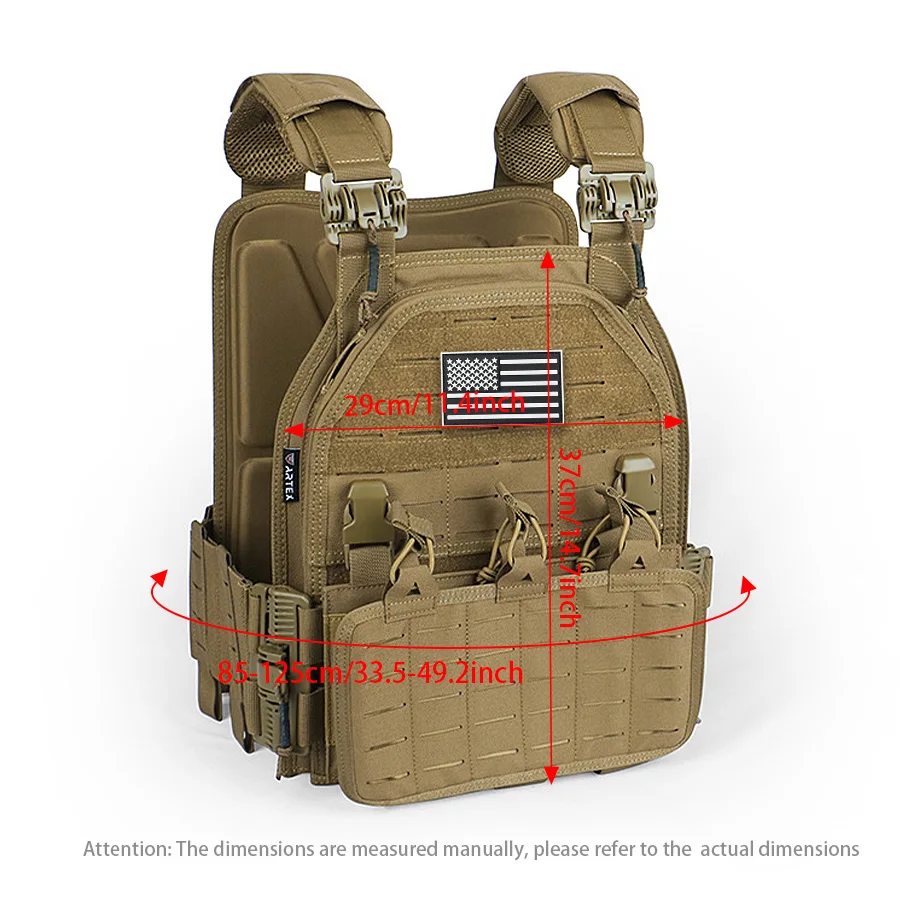 Hunting vest, outdoor auxiliary quick release vest, multifunctional, wear-resistant, breathable - imagen 4